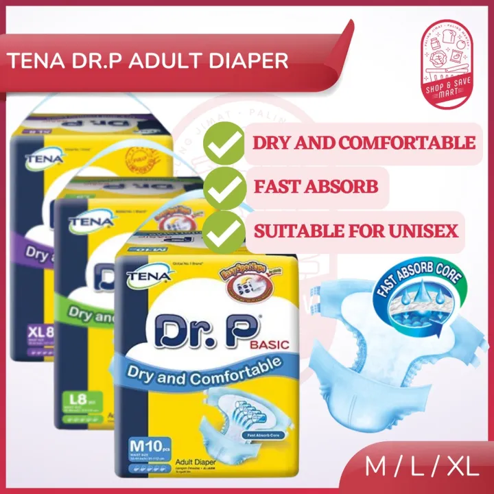 Tena Dr P Adult Diapers Pant Adult Pampers Pant Size M L XL