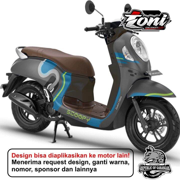 Decal Scoopy Full Body Dekal Sticker New Fi Baru Shoelace