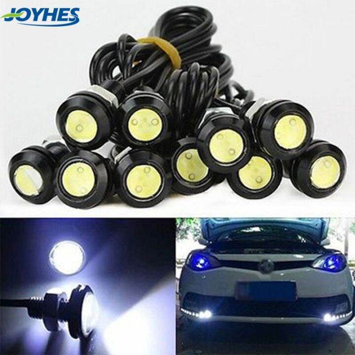 12V 10W LED Round Car Daytime Running Light DRL Head Lamp Eagle Eye