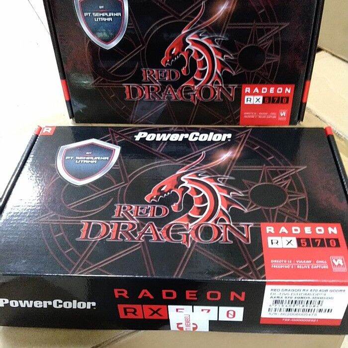 Vga Power Color Red Dragon Rx Gb Ddr Lazada Indonesia