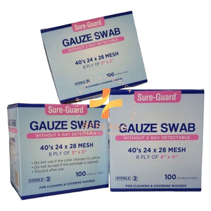 Sure Guard Gauze Swab S Sterile Pads Ply Medical Dressing