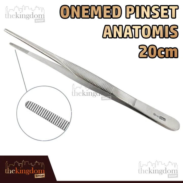 Onemed Pinset Anatomi SS Stainless Steel Stenless Vinset Anatomis