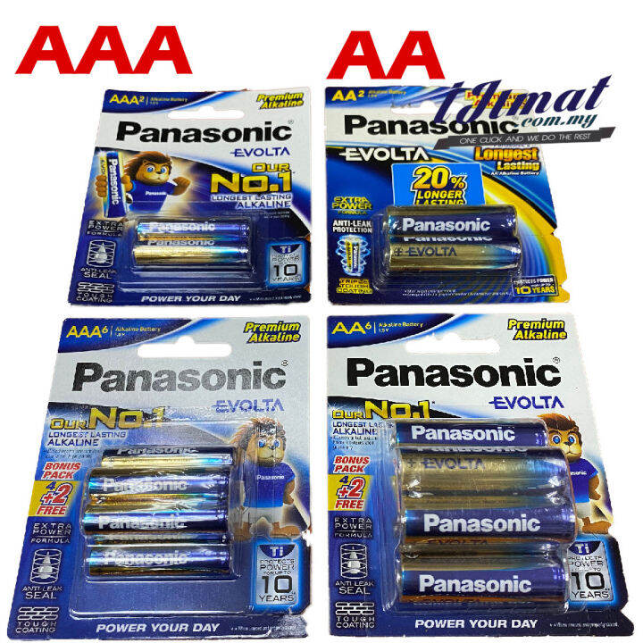 Panasonic Evolta Alkaline Aa Aaa Battery Pcs Or Pcs Card No