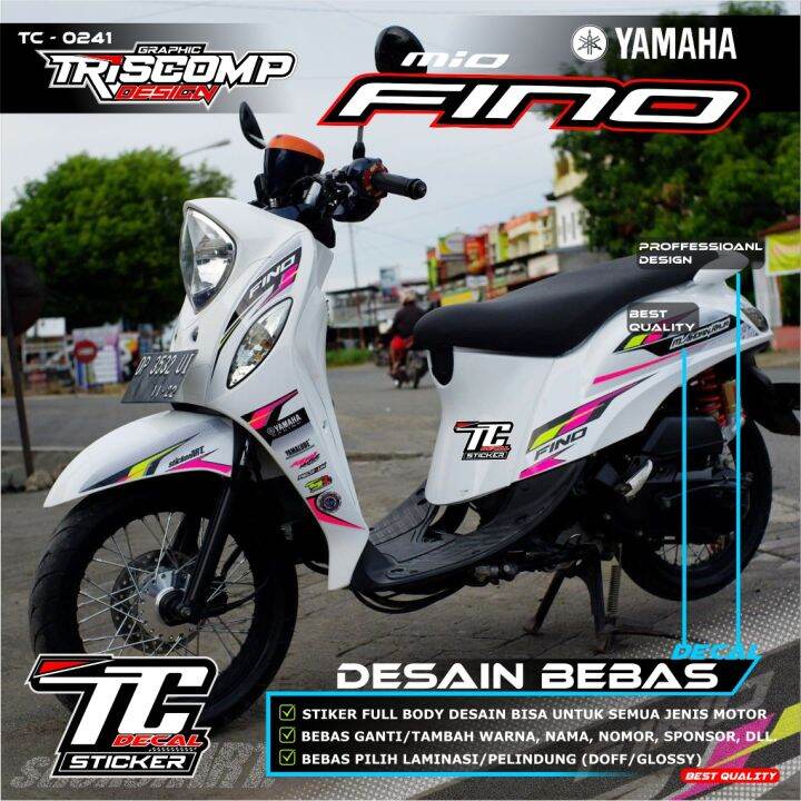 Ind Decal Sticker Fino Striping Full Body Desain Keren Bebas