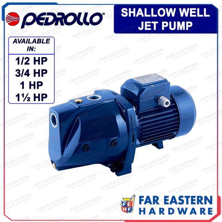 PEDROLLO Electric Shallow Well Water Pump Jet Type Lazada PH