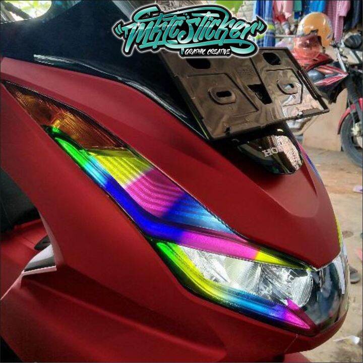 STICKER VARIASI SEIN ALIS LAMPU DEPAN RGB PCX 160 PCX 150 Lazada