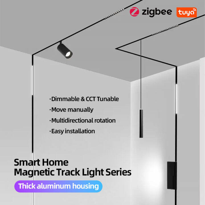 Smart Zigbee Recessed Led Magnetic Light App Control Rail Ceiling Light