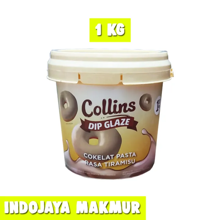 Collins Dip Glaze Tiramisu 1 Kg Cokelat Pasta Topping Donat Pisang