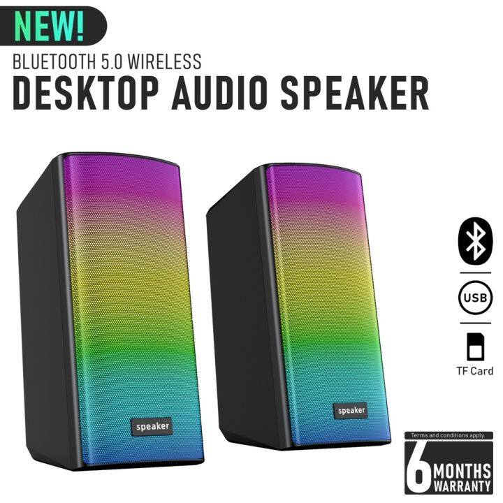 Leerfei Speaker Stereo Usb Audio For Laptop Pc Rgb Lazada Ph