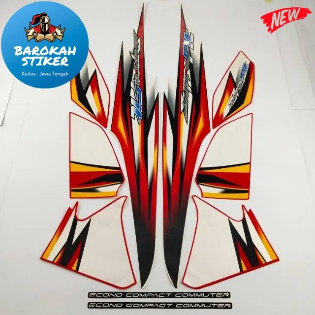 Striping Stiker Polet List Motor Honda Supra Fit New 2006 2007 Jumbo