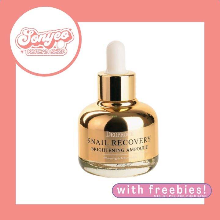 Deoproce Snail Recovery Brightening Ampoule Ml Lazada Ph