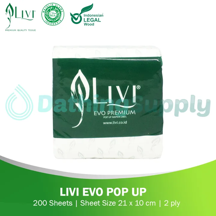 Tissue Livi Evo Pop Up Premium S Lembar Tisue Pop Up Premium