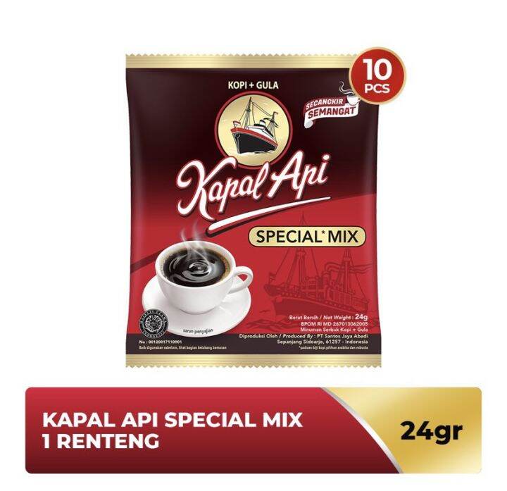 TERMURAH DI JAMIN KOPI KAPAL API SPESIAL MIX 10 SASET KOPI KAPAL