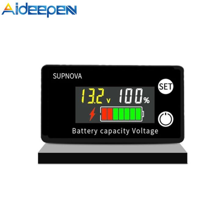 Aideepen 6133A DC8 100V LCD B Attery Capacity Indicator Voltmeter With