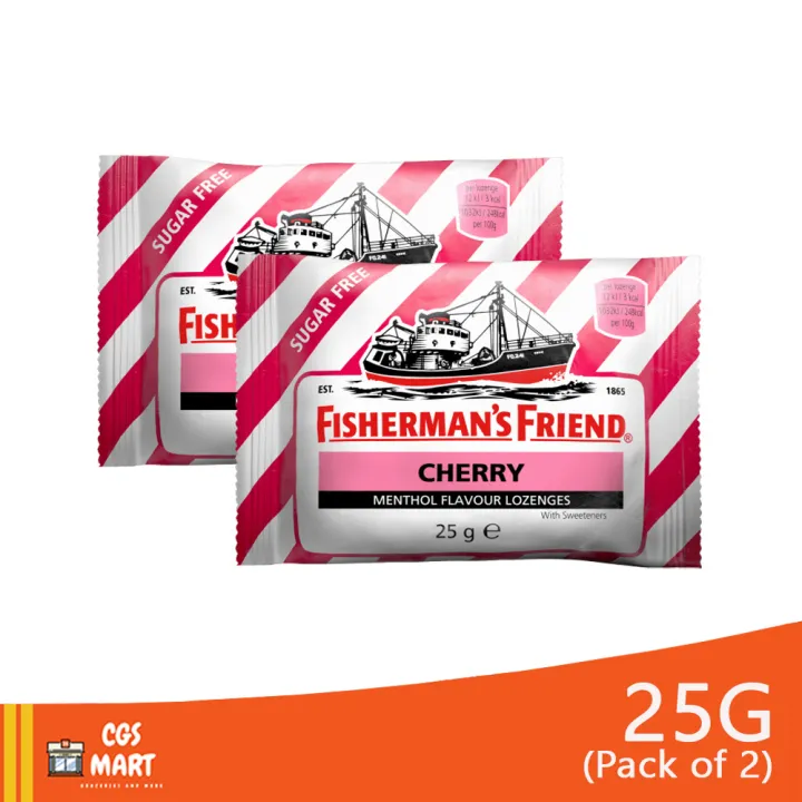 Pack Of 2 Fisherman S Friend Sugar Free Cherry Menthol Flavor Lozenges