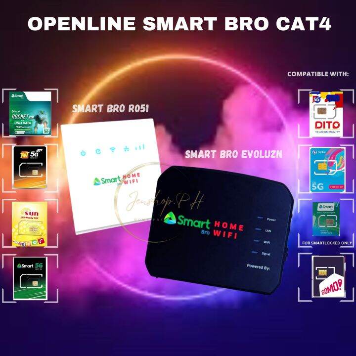 PERMANENT OPENLINE SMART BRO PREPAID WIFI CAT4 Lazada PH