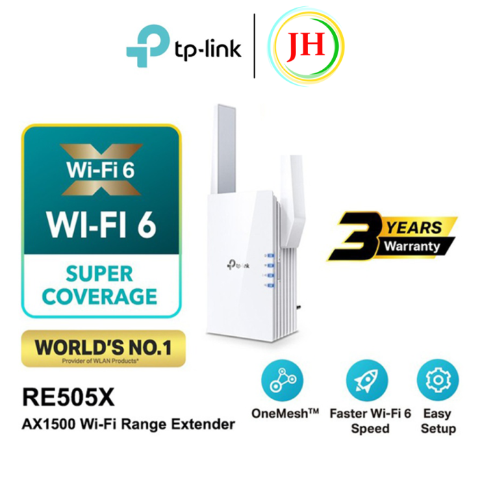 TP LINK RE505X Onemesh AX1500 WiFi 6 Wireless AX WiFi Range Extender