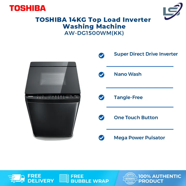 Toshiba Kg Sdd Inverter Nano Wash Washing Machine Aw Dg Wm Kk