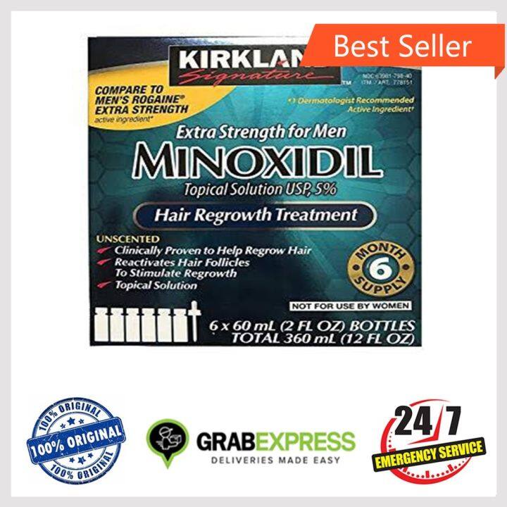 On Hand Kirkland Minoxidil Topical Solution Usp Month Supply