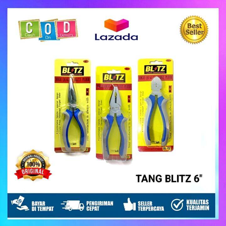 Blitz Tang Kombinasi Potong Lancip Combination Diagonal Long Nose