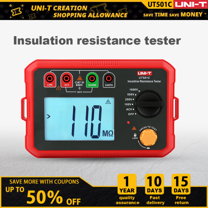 Uni T Insulation Resistance Tester Ut C V V V V Digital