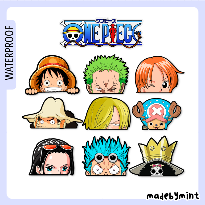 One Piece Peeker Sticker Waterproof Sticker Aquaflask Hydroflask