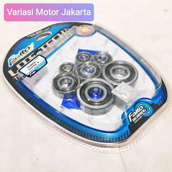 Laher Bearing Mesin Full Set Faito Lite Tech Supra X Lama Lazada