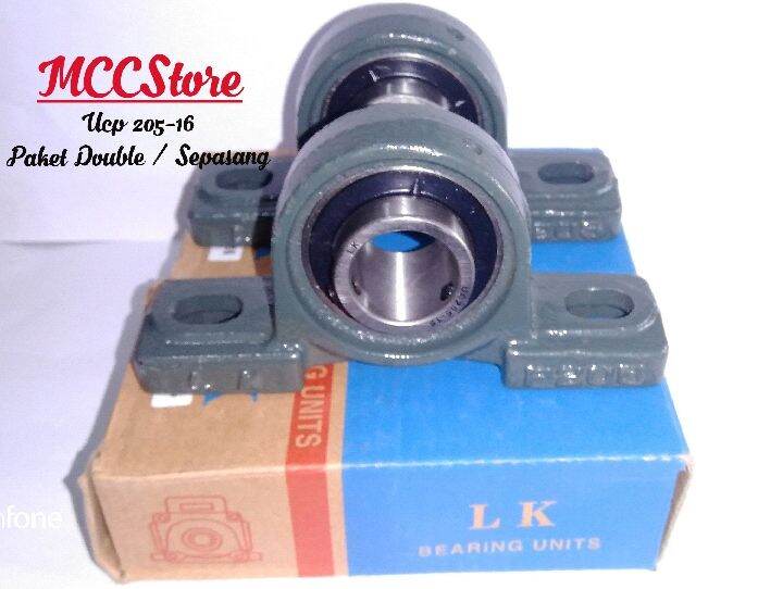 Lk Pillow Block Bearing Ucp Laher Duduk Paket Double Sepasang