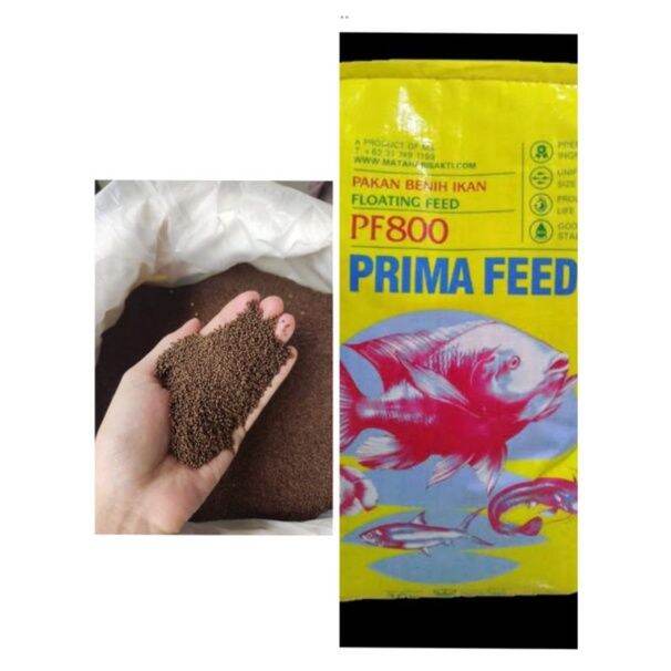 Repack Pakan Pelet Ikan Merk PF 800 Ukuran 1kg Prima Feed Lazada