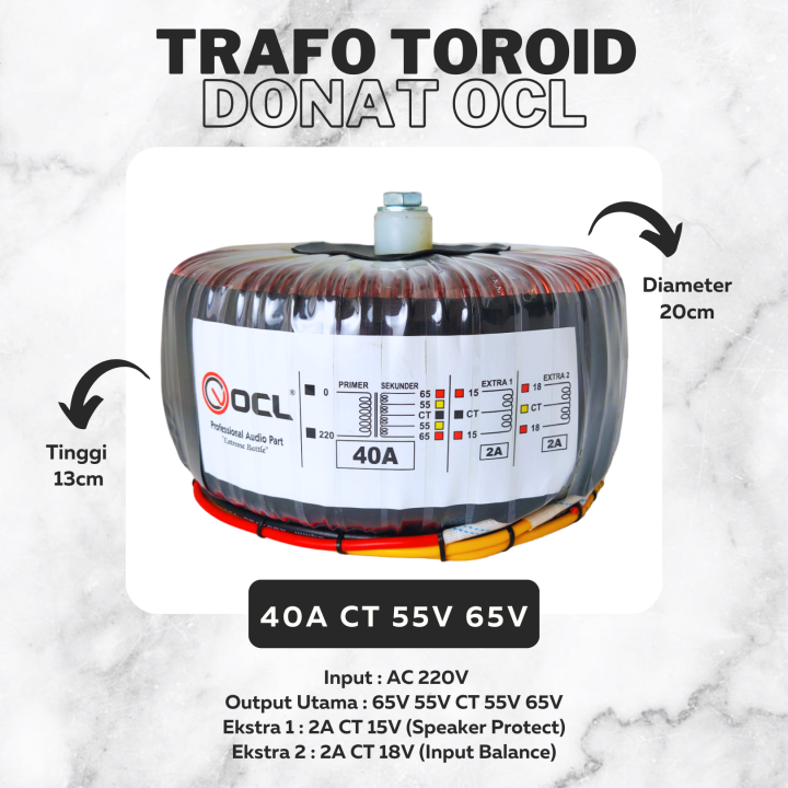 Trafo Toroid Donat Ocl A Ct V Real Murni Lazada Indonesia