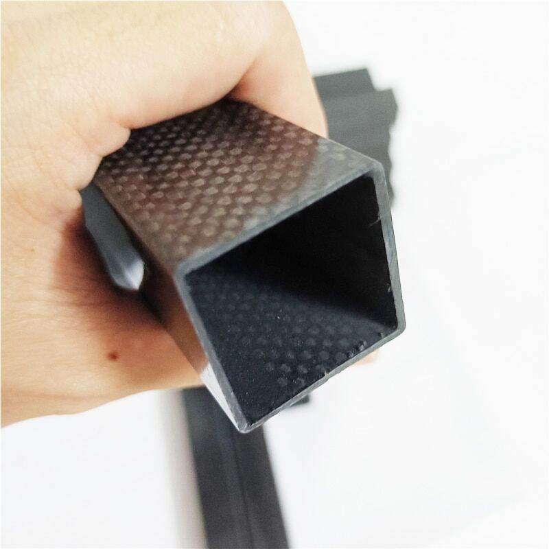 3K Full Carbon Fiber Square Tube High Strength OD 10Mm 15Mm 20Mm 22Mm