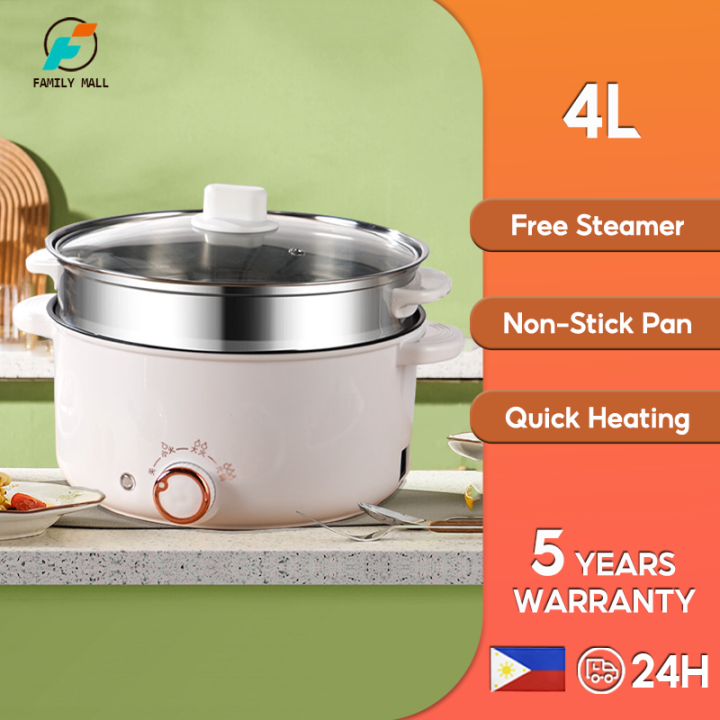 Electric Cooker With Steamer Non Stick Multifunctional Electric Pot