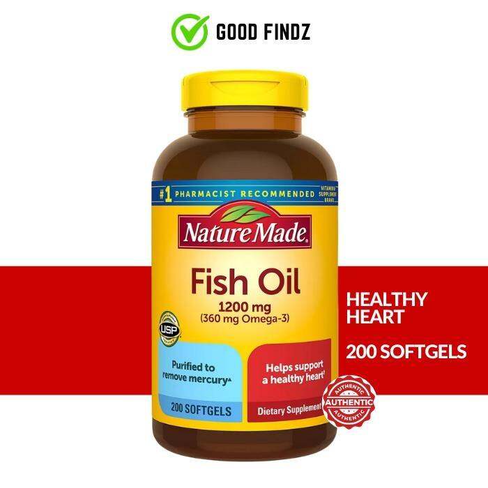 Nature Made Fish Oil Mg Omega Softgels Fish Oil Omega