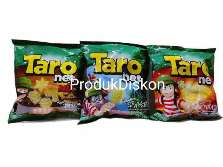 TARO Net 65gr Potato BBQ Teriyaki BBQ Seaweed Makanan Ringan