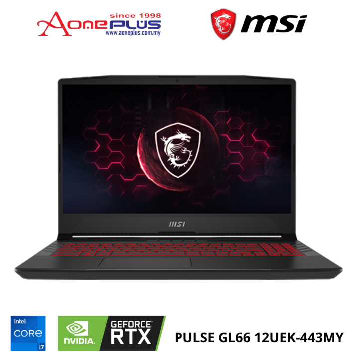 Aone Plus Ss Msi Gaming Laptop Pulse Gl Uek My Inch Fhd