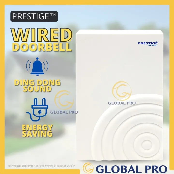 Prestige Ding Dong Wired Doorbell Mechanical Striking Wired Door Bell