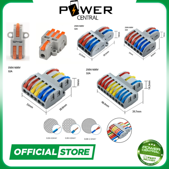 SPL Lever Nut Wire Quick Connector 32A 28 12 AWG Splicing Wiring