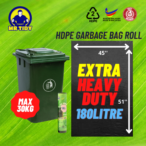 Hdpe X Litre Extra Kuat Heavy Duty Garbage Bag Plastik Sampah