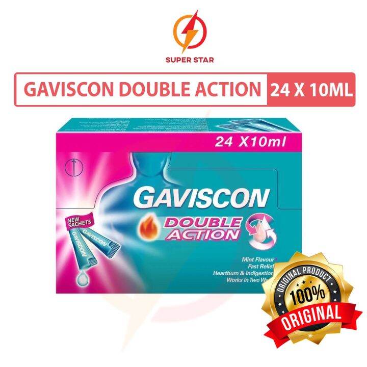 Gaviscon Double Action New Liquid Sachets Sachets X Ml For