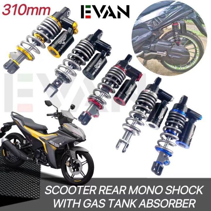 Evan 1 PAIR Scooter Rear Mono Shock 310mm Gas Absorber Mio Beat