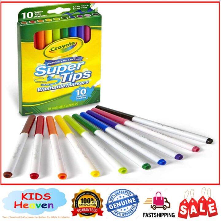 Crayola Super Tips Washable Markers 10 20 50 80 Counts 100 0