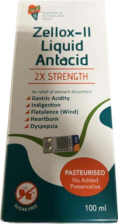 Zellox Ii Double Strength Liquid Antacid Ml Expiry Lazada