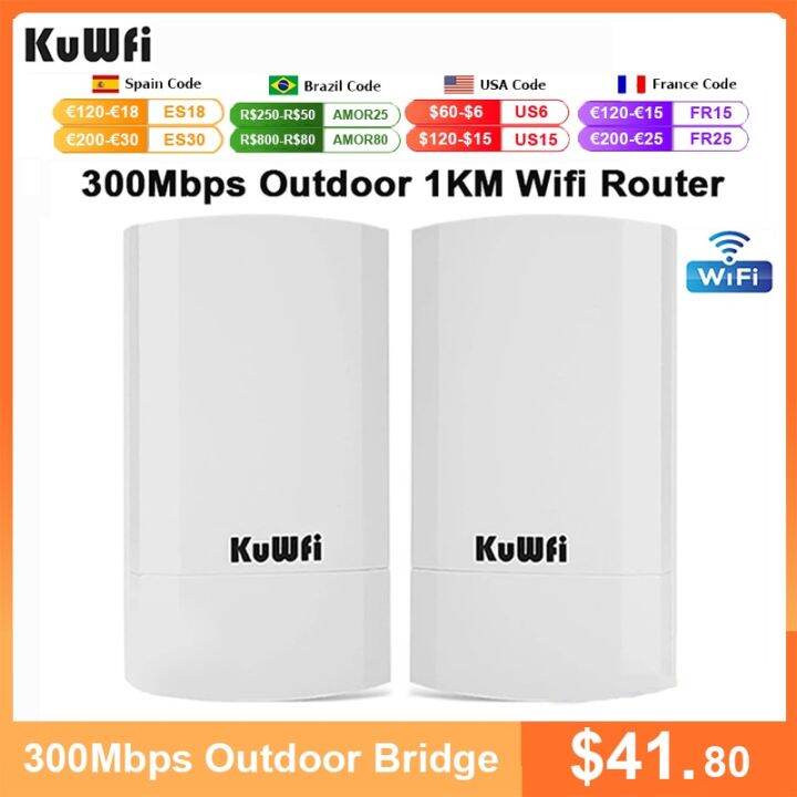 Kuwfi Outdoor Wifi Bridge Router Km Mbps Wireless Router Outside