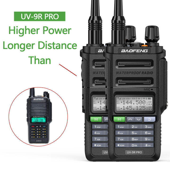 Set Of 2 In StockBaofeng UV 9R PRO High Power Walkie Talkie IP68