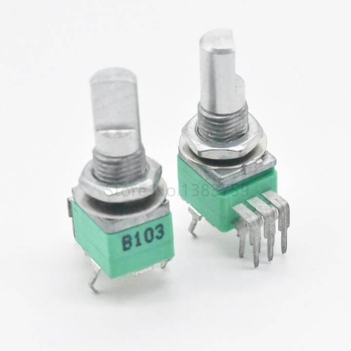 097 Stereo Channel Potentiometer With Stepping Vertical B103K B10K Half