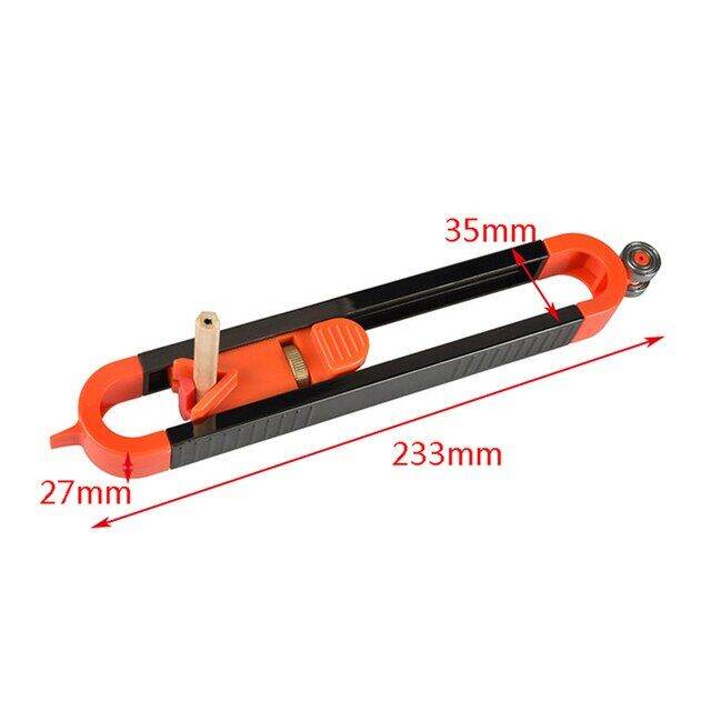 Profile Scribing Ruler Contour Gauge With Lock Skirting Scribe Use