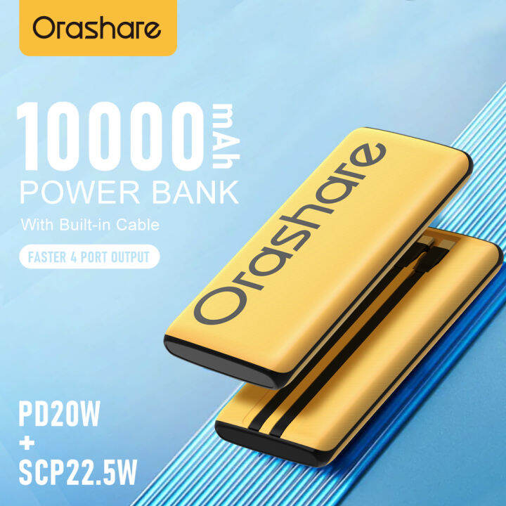 Orashare Pdc Pro Mah Powerbank W Super Fast Charging Large