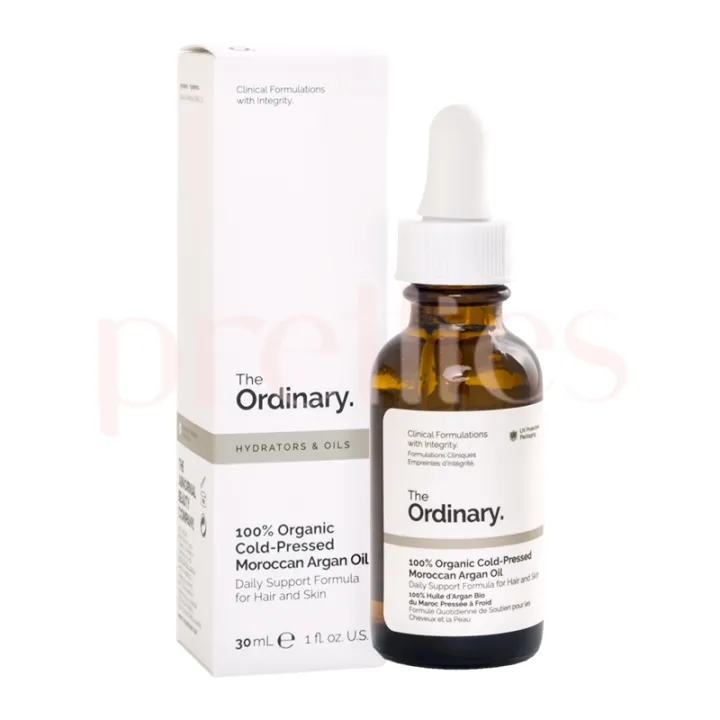 The Ordinary 100 Organic Cold Pressed Moroccan Argan Oil 30ml Lazada