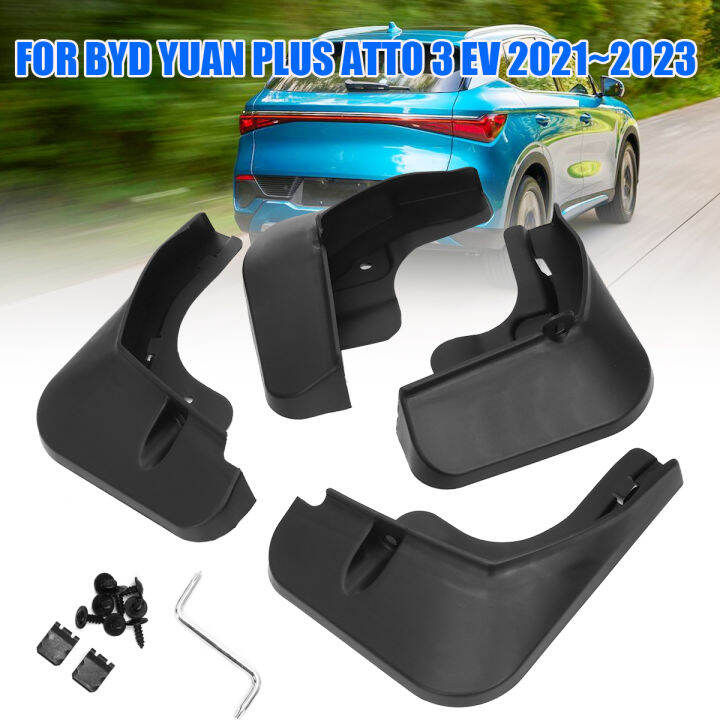 4pcs Set Car Mud Flaps For BYD Yuan Plus Atto 3 EV 2021 2022 2023