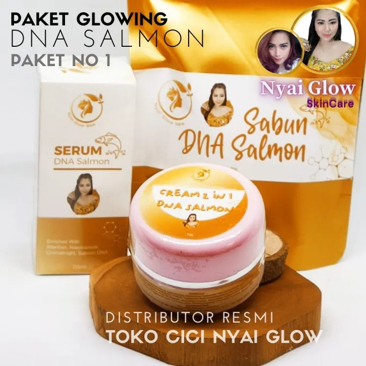 Paket Dna Salmon Glowing Nyai Glow Skincare Dengan Varian Pilihan